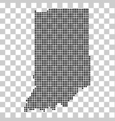 Indiana Map Shape United States Of America Flat