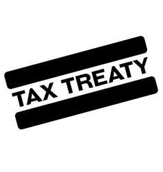 Tax Treaty Black Stamp