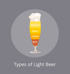 Types Of Light Beer American And Dunkel Pilsner