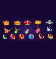 Fantasy Ring Amulet Crown Icon Game Ui