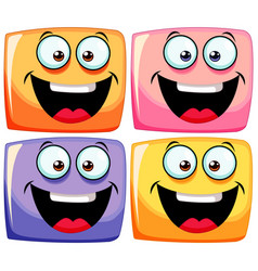 Four Vibrant Smiling Faces