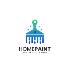 Logo Home Paint Gradient Colorful Style