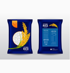 Premium Rice Product Package Mockup