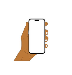 A Phone In A Hand On A Transparent Background In