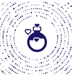 Blue Bottle With Love Potion Icon Isolated On