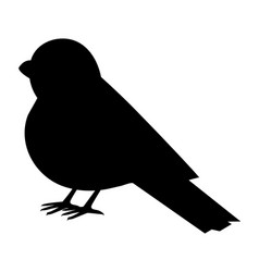 Bullfinch Silhouette Isolated