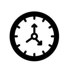 Clock Solid Icon Style Eps 1