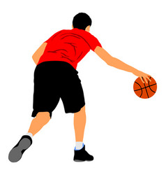 Basketball Player In Attack Position