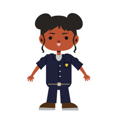 Officer Woman Character Icon