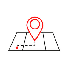 Pin On The Map Map Icon