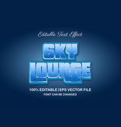 Sky Lounge 3d Editable Text Effect