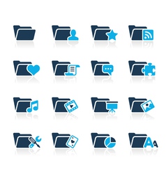 Folders Icons 2 Azure Series