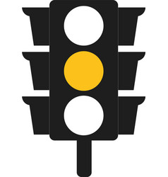 Yellow Traffic Light Icon Traffic Signal