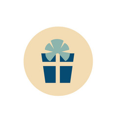 Retro Vintage Christmas Gift Box Icon