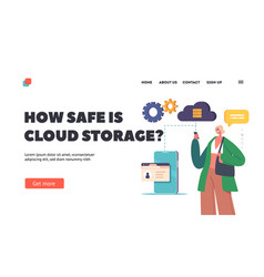 Safe Cloud Storage Landing Page Template Personal