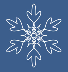 Snowflake Symbol Icon Symmetrical Mandala