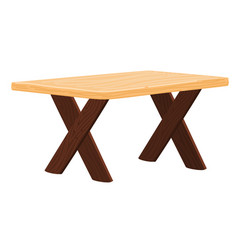 Wooden Picnic Table With Crossed Leg Design