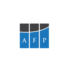 Afp Letter Logo Design On Black Background