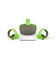 Virtual Reality Headset And Controllers For