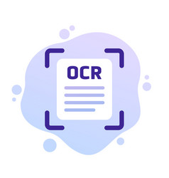 Ocr Optical Character Recognition Icon