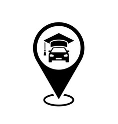 Driving School Location Map Pointer Automobile