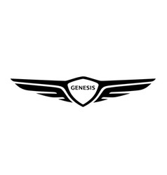 Genesis Brand Logo Car Symbol Black Design