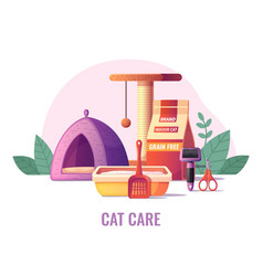 Cat Care Cartoon