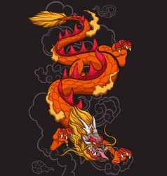 Chinese Dragon With Background