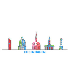 Denmark Copenhagen City Line Cityscape Flat