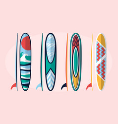 Flat Design Sup Board Set