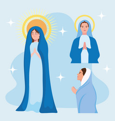 Assumption Mary Icon Set