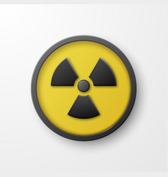 Yellow Warning Danger Radiation Sign