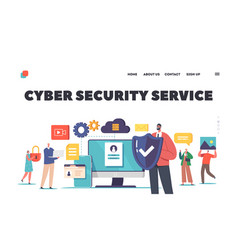 Cyber Security Service Landing Page Template