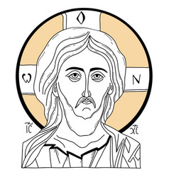 Jesus Christ Portrait Icon Savior Christ Ruler