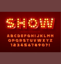 Show Alphabet Design Marquee Led Lamps Letters