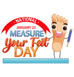 Measure Your Feet Day Banner Design