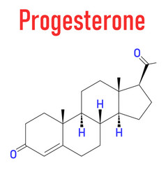 Progesterone Female Sex Hormone Molecule