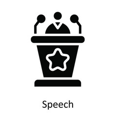 Speech Solid Icon Design Ne