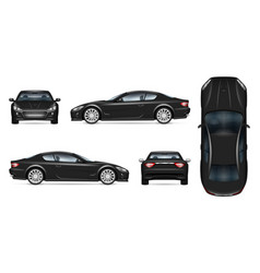 Black Sports Car Realistic