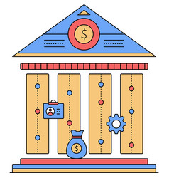 Finance And Money Icon Bank Exterior