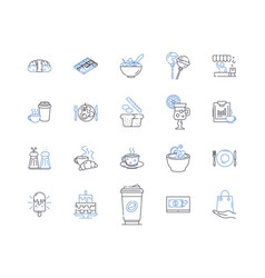 Health Fitness Line Icons Collection Exercise