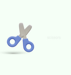 Children Blue Scissors With Rounded Ends Safe