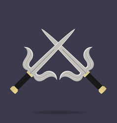 Crossed Sai Icon Ninja Weapon Samurai Equipment