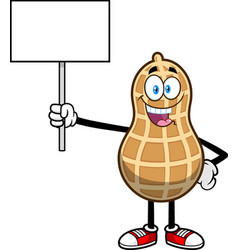 Funny Peanut Cartoon Character