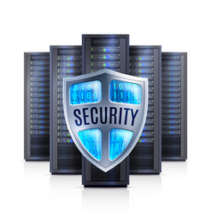 Server Rack Security Shield Realistic