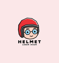 Stiff Art Style Of Cute Helmet