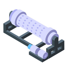 Gold Line Tool Icon Isometric Work Cave