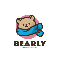 Logo Bear Mascot Cartoon Style