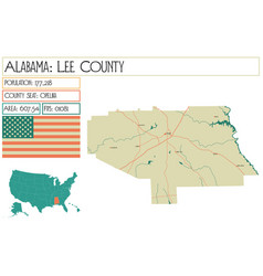 Map Of Lee County In Alabama Usa