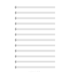blank treble staff